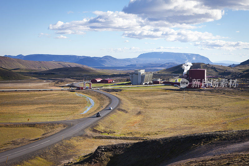 冰岛Myvatn Krafla地热发电厂